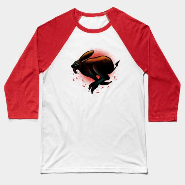 Killer rabbit Baseball T-Shirt by barmalisiRTB